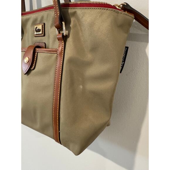 Dooney & Bourke Wayfarer Zip Tote Nylon w/ Vachetta Leather Trim - Picture 11 of 11